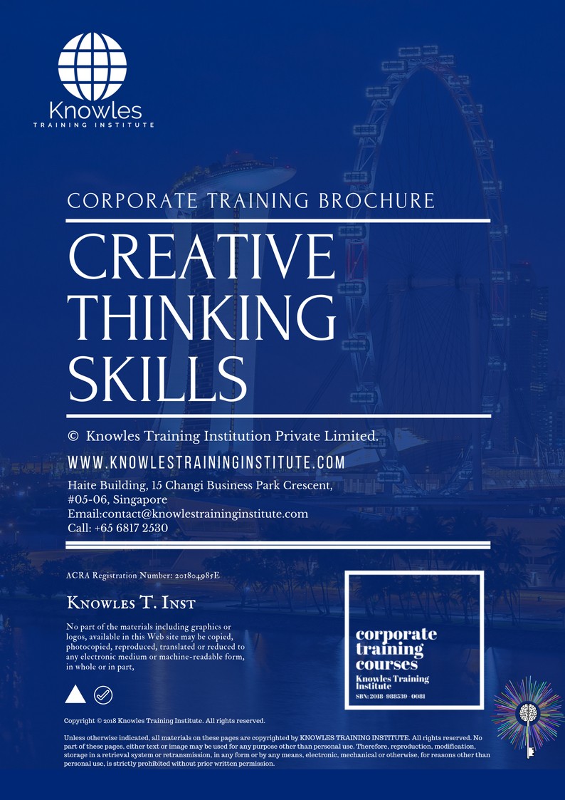 Creative Thinking Skills Course in South Africa Brochure