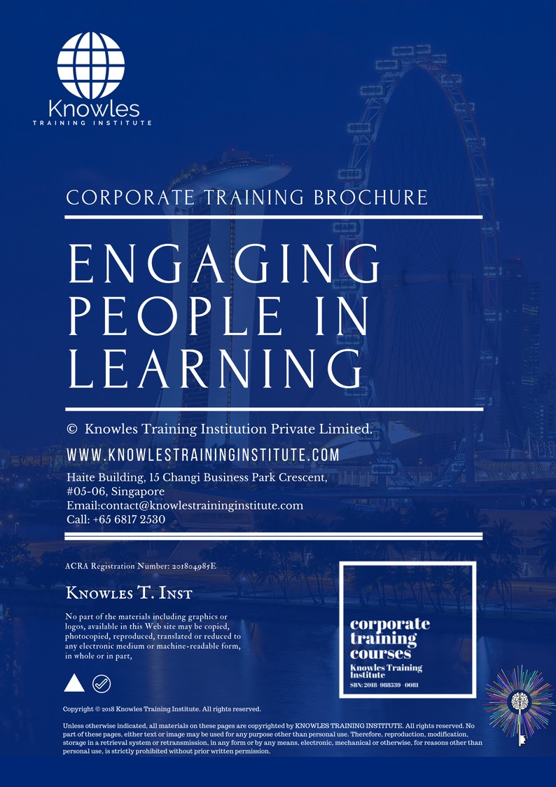 Engaging People In Learning Course in South Africa Brochure